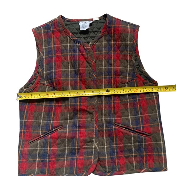 Northern Isles Vintage Plaid Vest – Medium - Picture 5 of 7